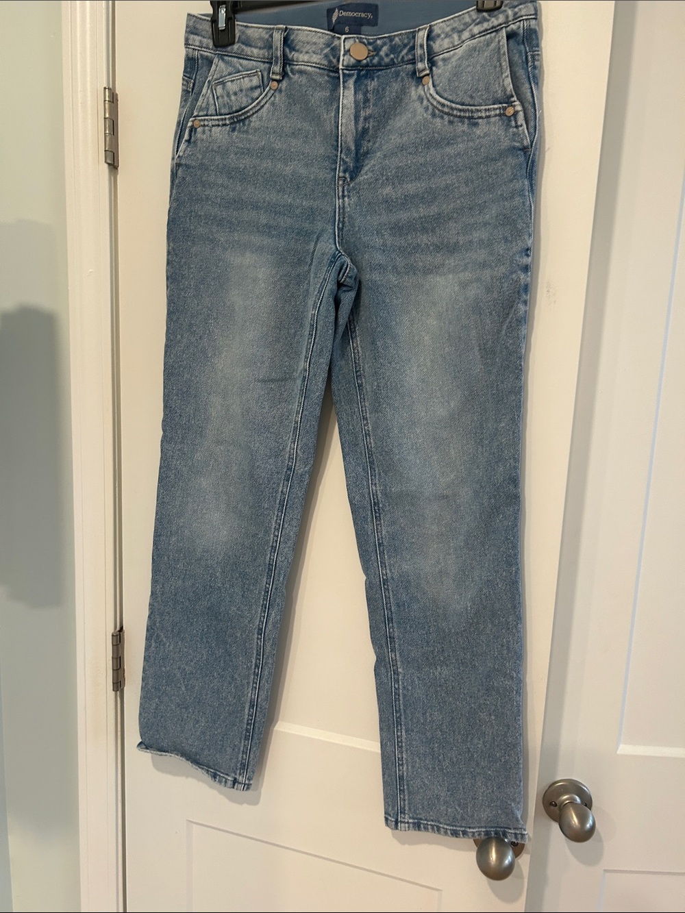 Democracy Light Blue Straight-Leg Jeans